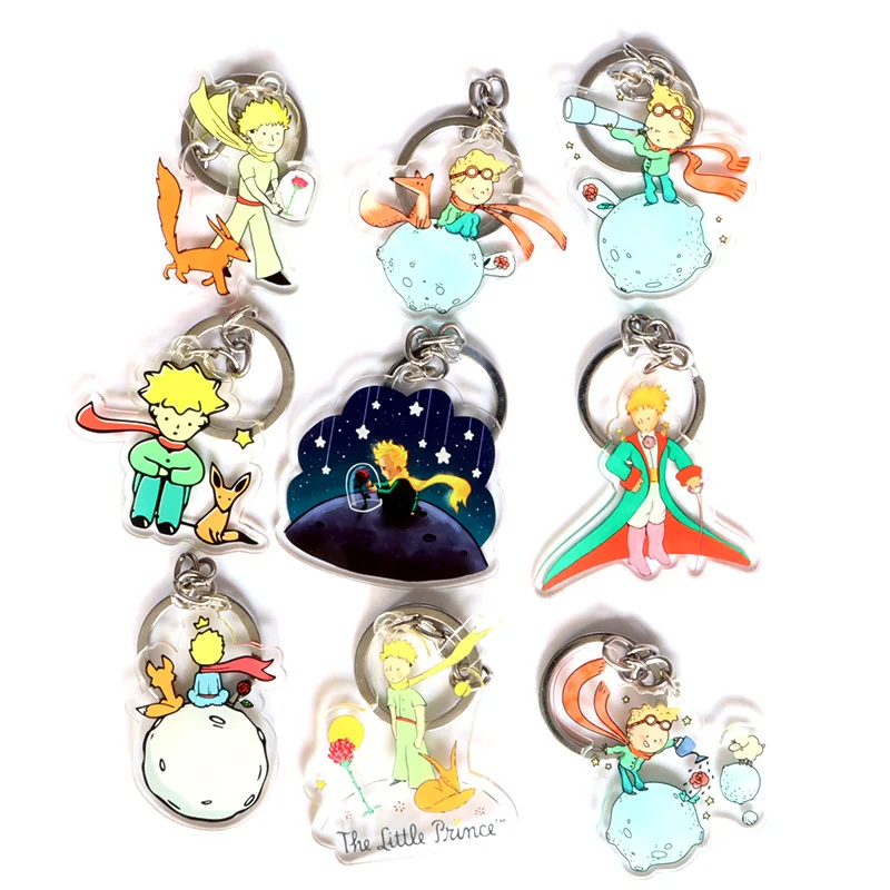 

Anime Le Petit Prince Keychain Figure Pendant Acrylic Ornament Keyrings Cartoon Bag Cosplay Decor Fans Gift