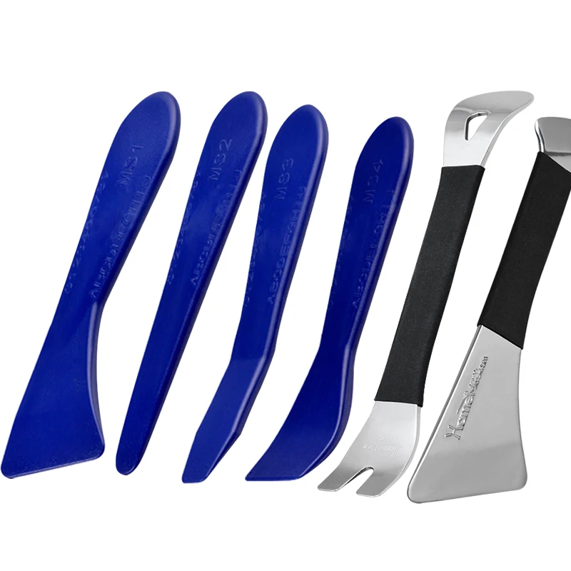 Пластиковый/стальной зажим для автомобильной двери, набор инструментов для снятия отделки салона автомобиля, навигационные лезвия, разборка, пластиковый автомобильный интерьер, морской переход