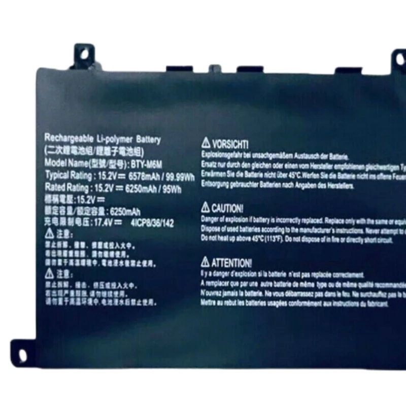 BTY-M6M MS-16V1 Аккумулятор для Msi GS66 Sterlth GE66 GE76 Raider Creator 15 WE76 A10SD A10SF A10SE 10UE 10UH 11UE 11UG 11UH