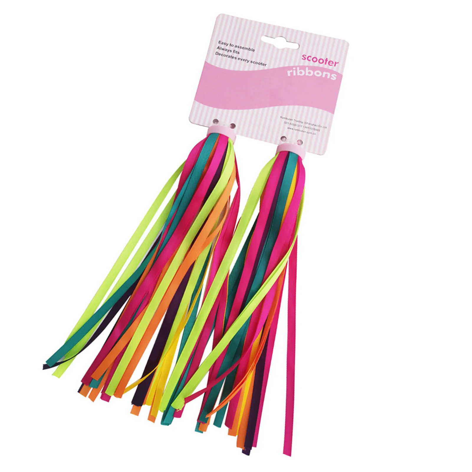 

Детские растяжки для скутера и велосипеда, 2 шт., цветные растяжки из полиэстера, велосипедные ручки, растяжки с кисточками, легко прикрепляю...