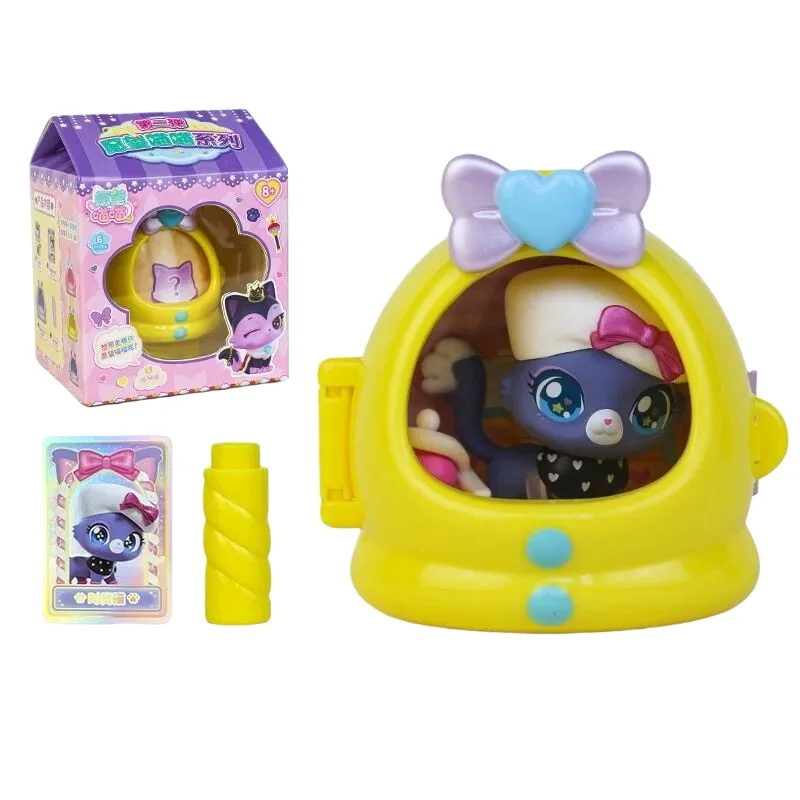 Фото Милая игрушка-кошка Cute Wish: Слепая коробка, вторая серия, интернет-хит, модная коллекционная фигурка-игрушка для дома, подарок на день рождения №2