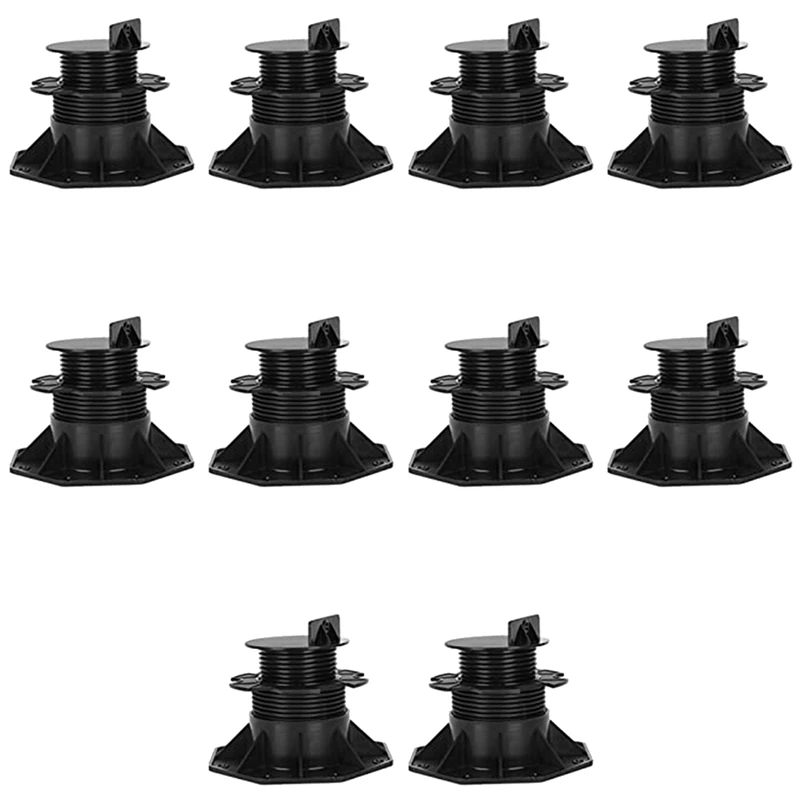 

18-30Mm Adjustable Feet Deck Bearing For Deck Substructure WPC Ceramic Stone Concrete Floor Tiles High Load Capacity
