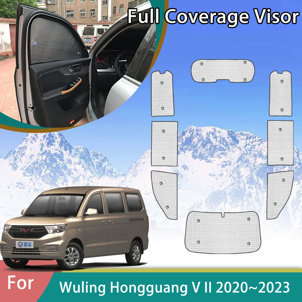 

Car Full Sun Visor For Wuling Hongguang V II Chevrolet N400 Tornado Van 2020 2021 2022 2023 Auto Accessories Sunshades Stickers