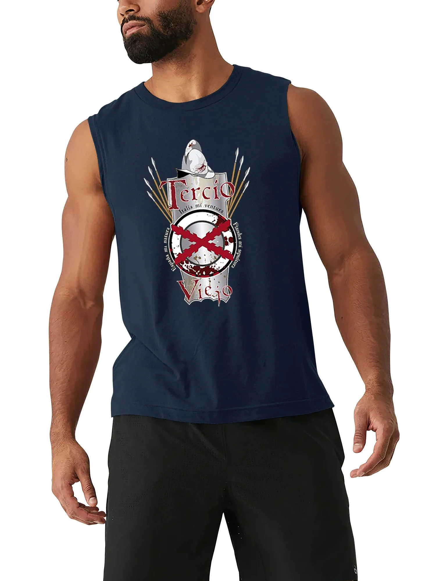 Tercio Viejo испанская терраспортивная армейская майка новая 100% хлопок с круглым