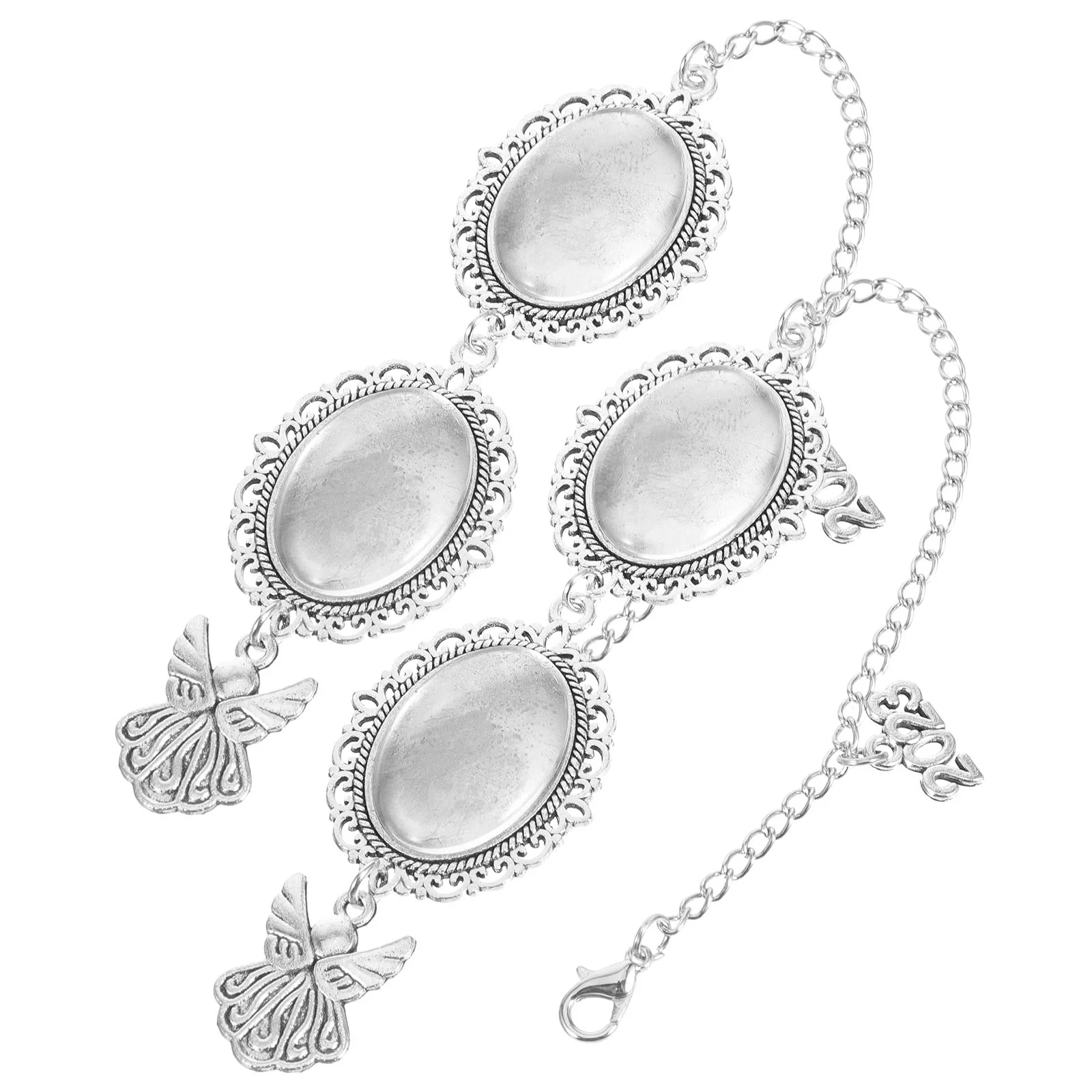 

2pcs Graduation Ceremony Gifts Graduate Photo Pendants Decorative Photo Pendant Trays