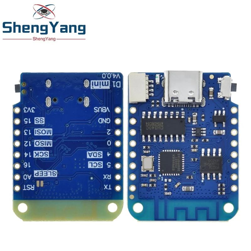 WEMOS D1 Мини В4.0.0 ТИП-С USB WIFI Плата для интернета вещей на базе ESP8266 4МБ MicroPython Nodemcu Arduino Совместимая on.