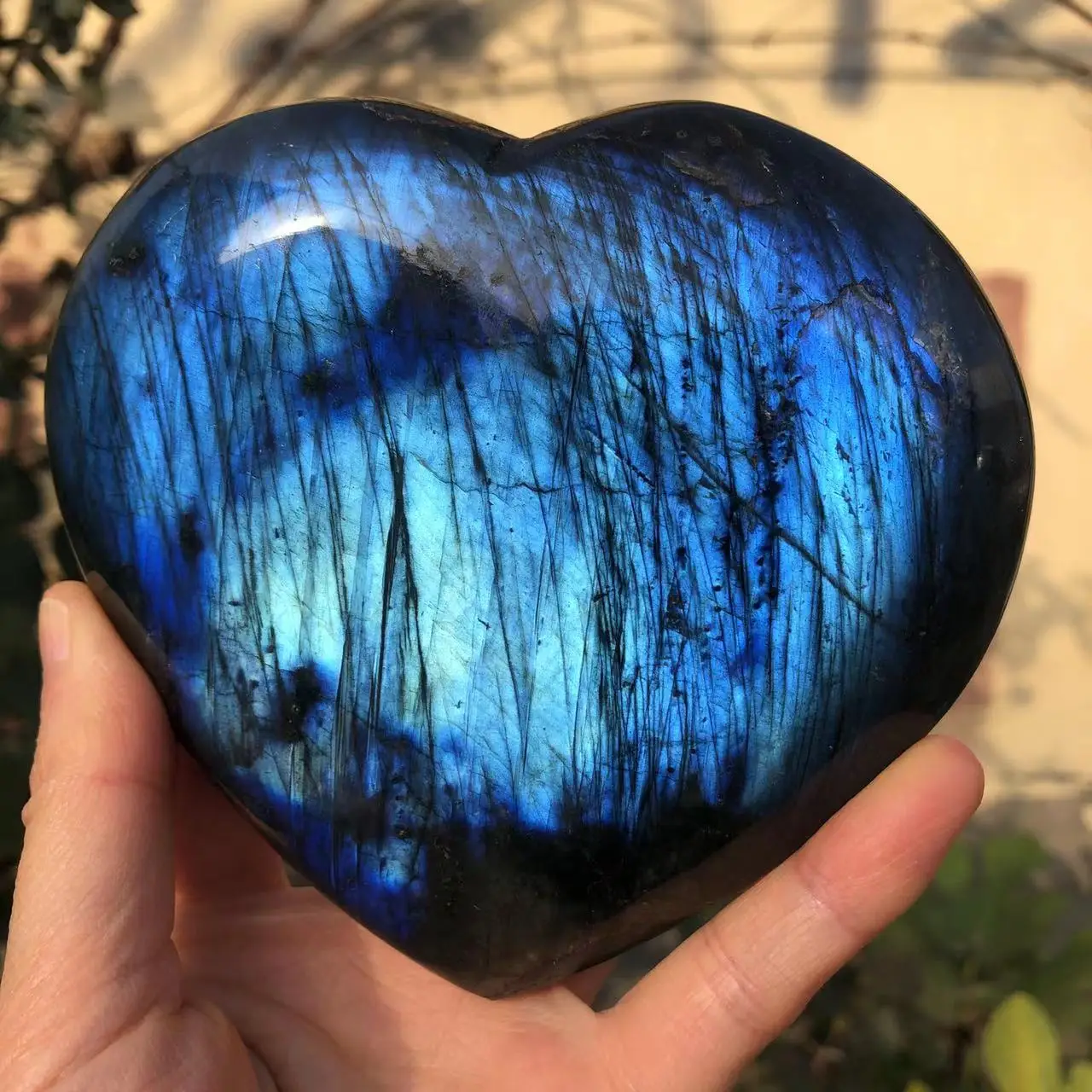 

100% Natural Quartz Reflective Labradorite Crystal Stone Healing Home Decor Bule Moonstone Crystals Decor