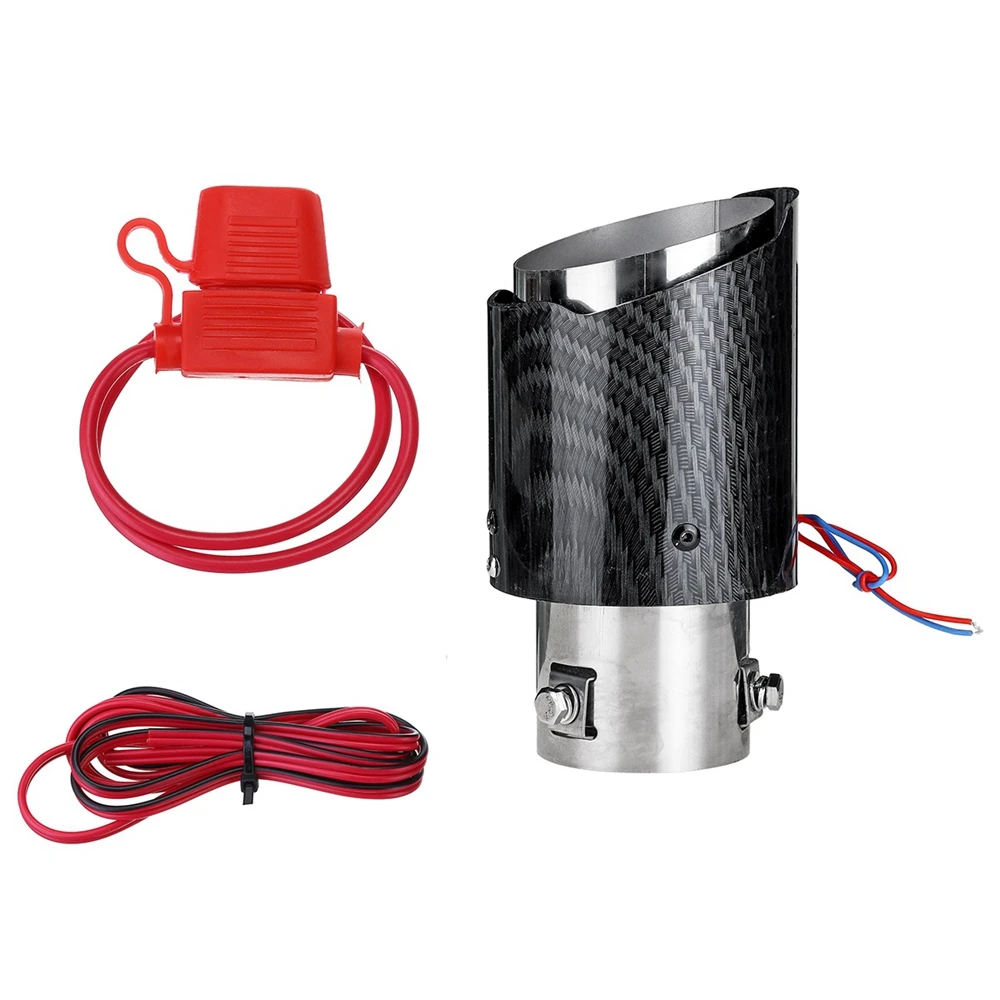 Обновленный универсальный глушитель выхлопной трубы из углеродного волокна 63-65