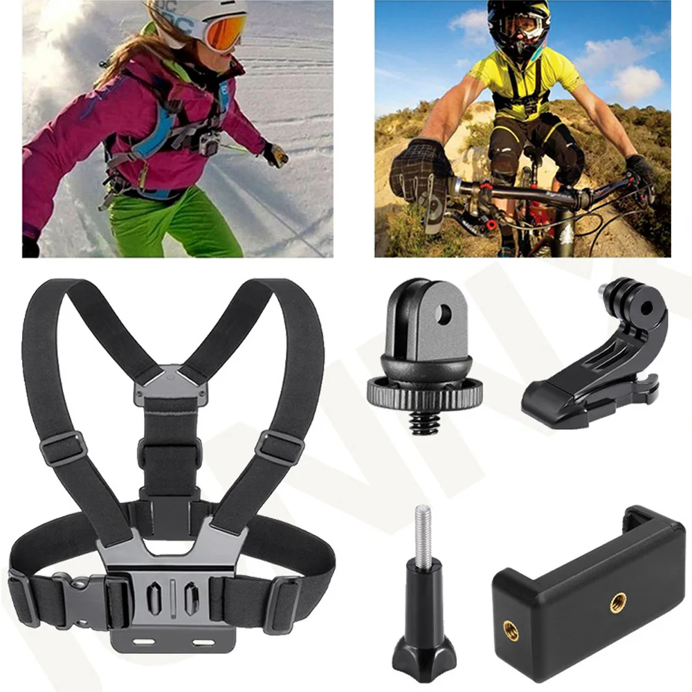 

Besegad Adjustable Elastic Cellphone Chest Mount Harness Strap for GoPro Hero 11 Pro Hero11 10 9 Camera Accessories