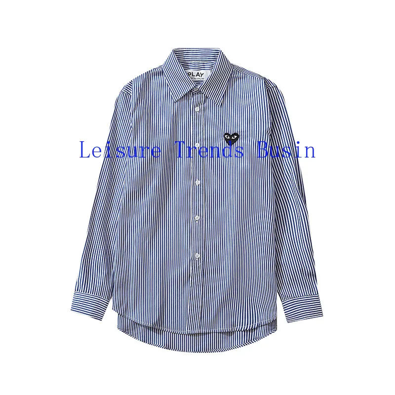 

2021 New Love Casual PLAY Kawakubo Light Breathable Stripe Temperament Shirt Tide