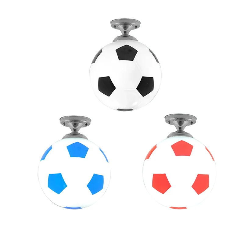 

Soccer Ball Ceiling Lights Football LED Ceiling Lamp Indoor Bar Kids Room Bedroom Lighting For Boys Lights Fixture Home Decor