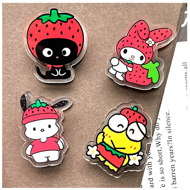 

Sanrio Kawali Hellokitty My Melody Cinnamoroll Pochacco Keroppi Pp Clip Memo Clip Storage Cute Student Kids Toys Gift For Girls