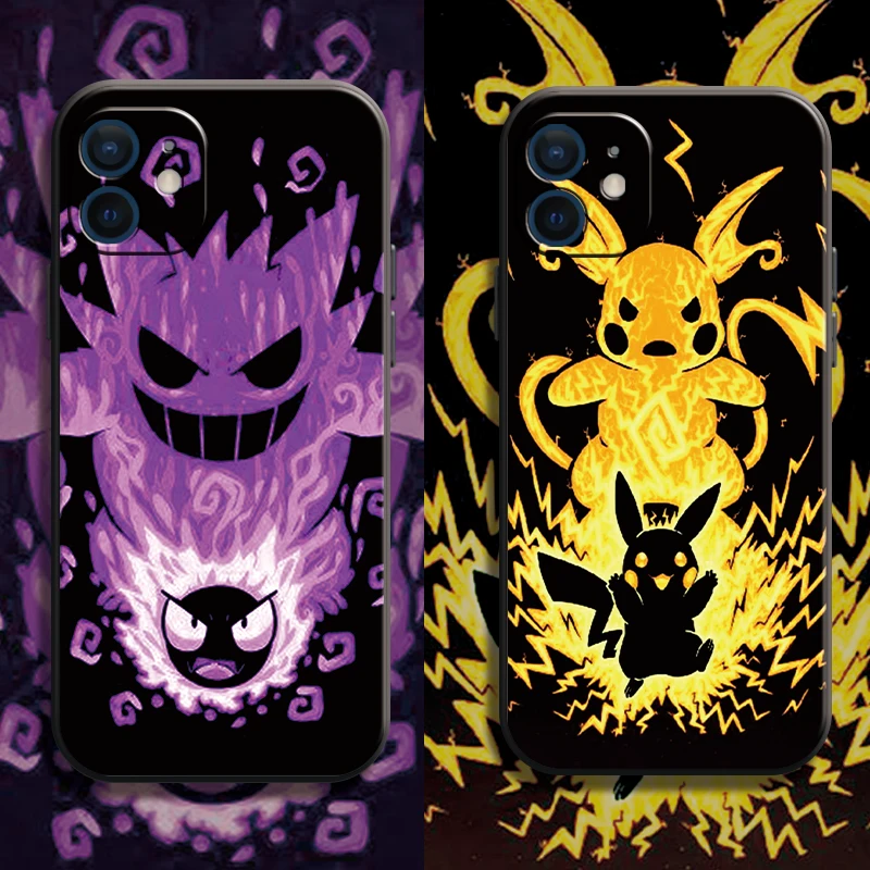 

Pokemon Pikachu Cool Case For iPhone 11 13 Pro Max Mini 12 Pro Max X XR XS MAX SE2020 8 7 6 6S Plus NEW HOT Silicone Phone Cover