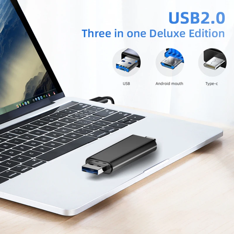 Высокоскоростной Type C Micro USB 2 0 OTG кардридер Универсальный TF/USB для Android