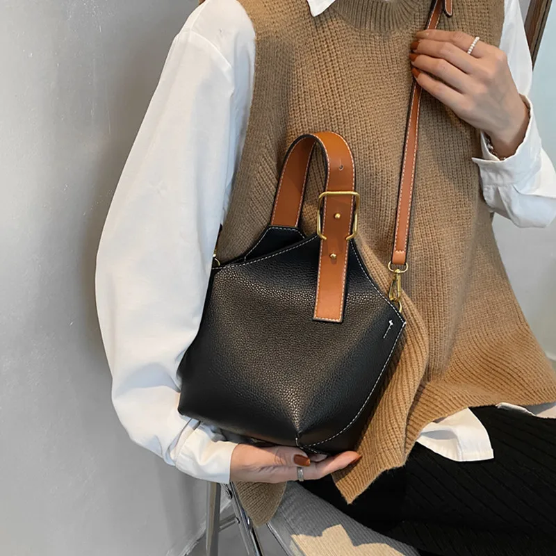 Фото Винтажная сумка Hifashion, маленькая сумка-тоут через плечо для женщин, новинка 2022, модная дизайнерская Милая дамская сумочка в японском стиле №4