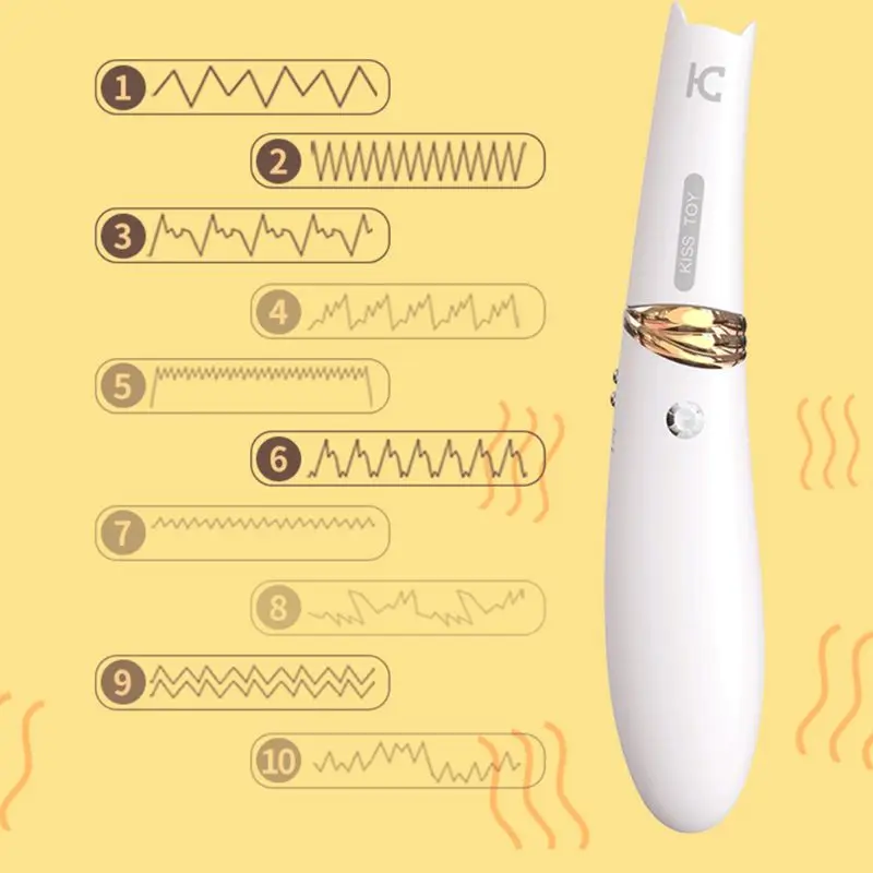 Massager Powerful Silent Sucking Vibration With 10 Mode Stimulation G Spot Waterproof   U1JD