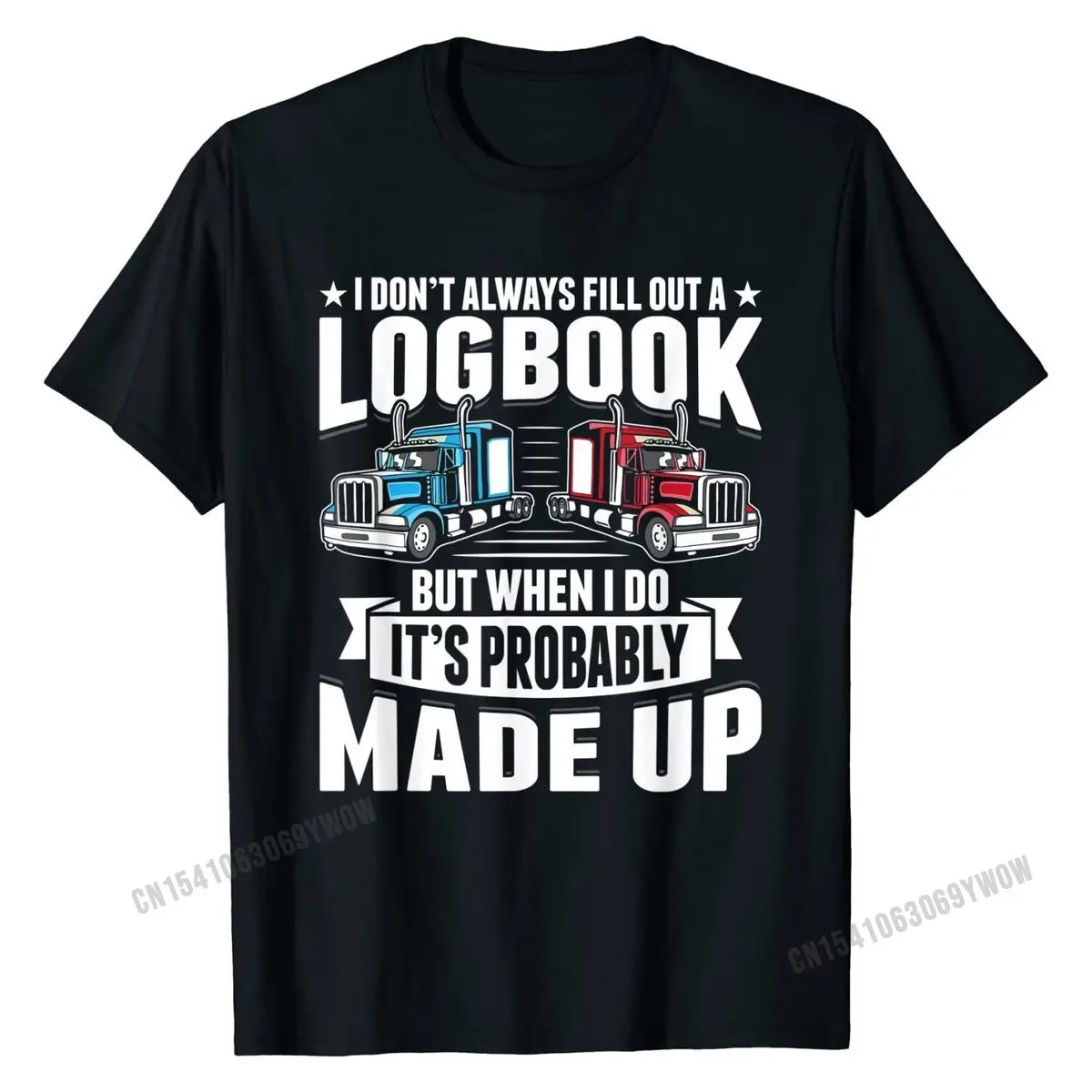 

Funny Trucker Logbook Truck Driving Tractor Trailer T-Shirt Special Mens Top T-shirts Simple Style Tops T Shirt Cotton Custom