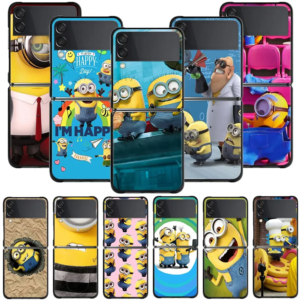 

Movie Despicable Me Minions Case For Samsung Galaxy Z Flip 3 ZFlip3 5G Phone Cover Hard PC for galaxy Z FLIP 3 Shockproof Coque