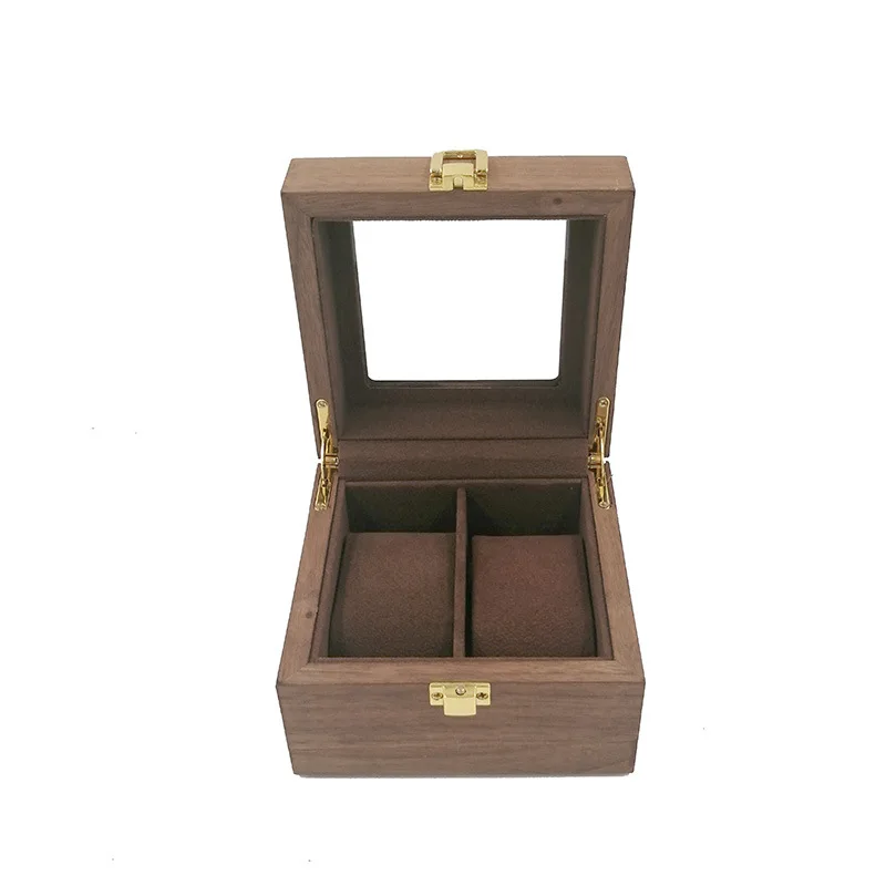 Open Skylight Display  Two Wooden Watch Storage Boxes Factory Wholesale Waterproof Watches