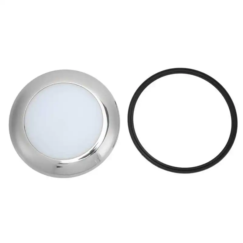 

RV Ceiling Light 152mm/6.0in Ultra Thin Interior LED Dome Light IP66 Waterproof Circular for Caravan Camper Van
