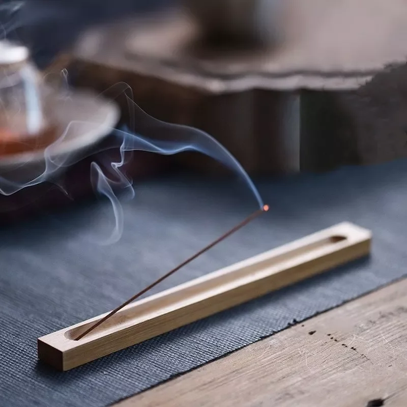 

Wood Incense Burner Holder Wooden Ash Catcher for Sticks Natural Plain Wooden Incense Burner Stick Home Decoration