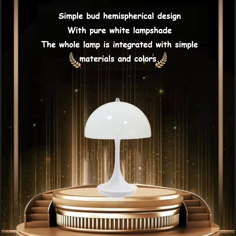 Современная Настольная Лампа В Форме Гриба С Сенсорным Управлением 3000–6000 К