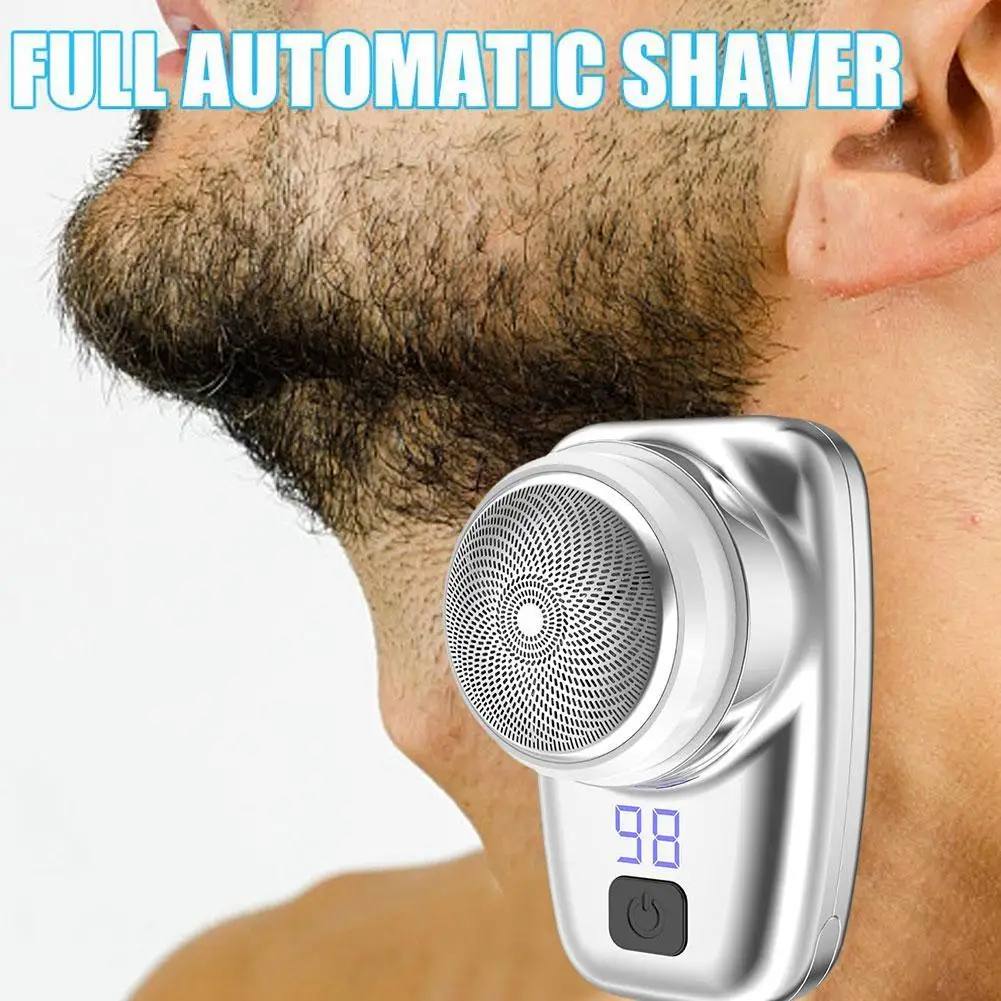 

Mini-Shave Portable Electric Shaver for Men,Wet&Dry One-Button Mini Razor Electric-Upgrade Rechargeable Travel Electric Razor