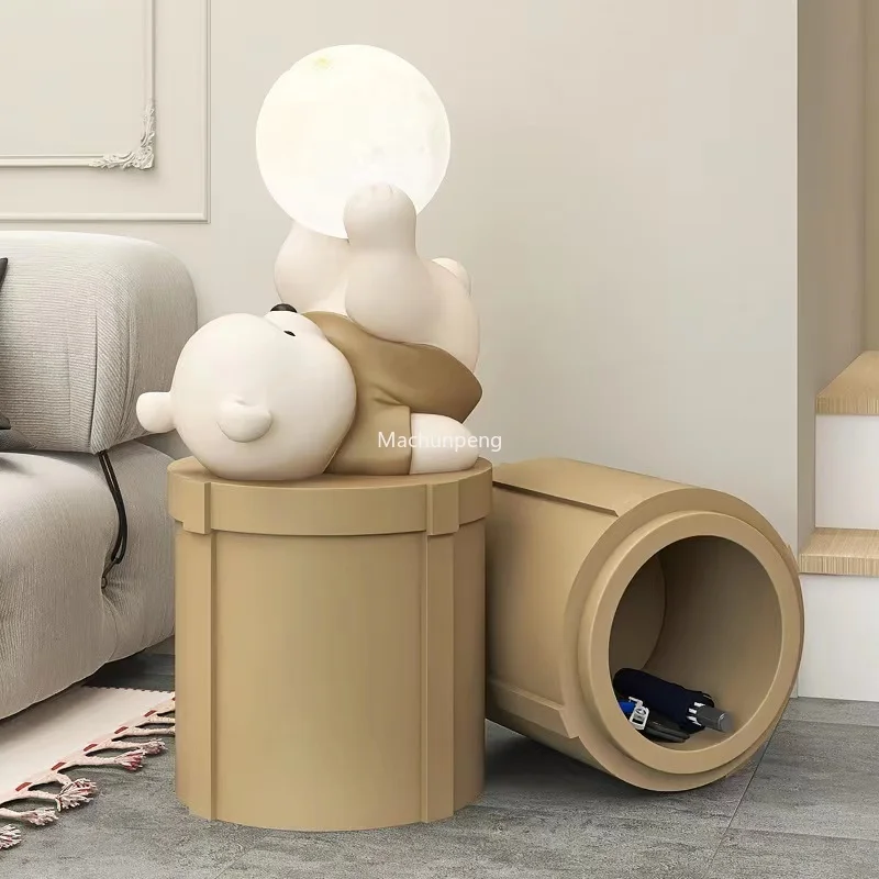 

Creative Bear Floor Lamp Storage Bedside Animal Atmosphere Light Housewarming Opening Gift Cute Luminaria Living Room Decoration