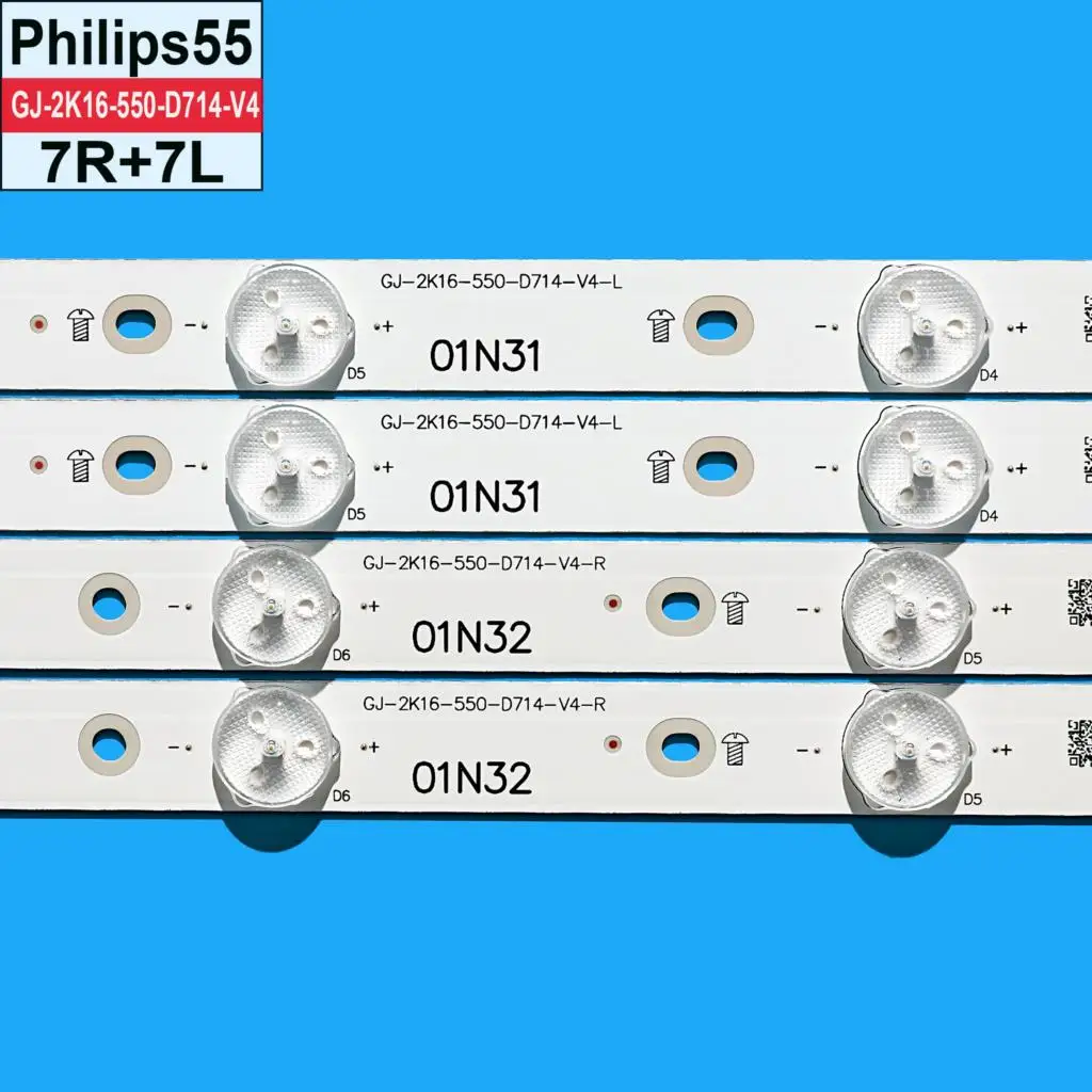 

LED backlight strip 55PFF5701 55PUS6501 LB55072 55PUS6561 55PUS6581 55PUS6101 55PUH6101 55PUS6401 55PUS7272 GJ-2K16-550-D714-V4