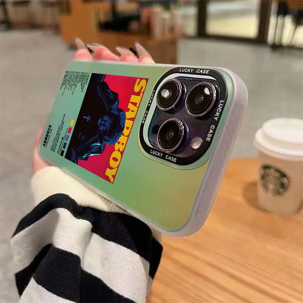 Минималистичный постер Weeknd чехол для телефона iPhone 15 14 13 12 11 Pro Max X XR XSMax 7 8 Plus