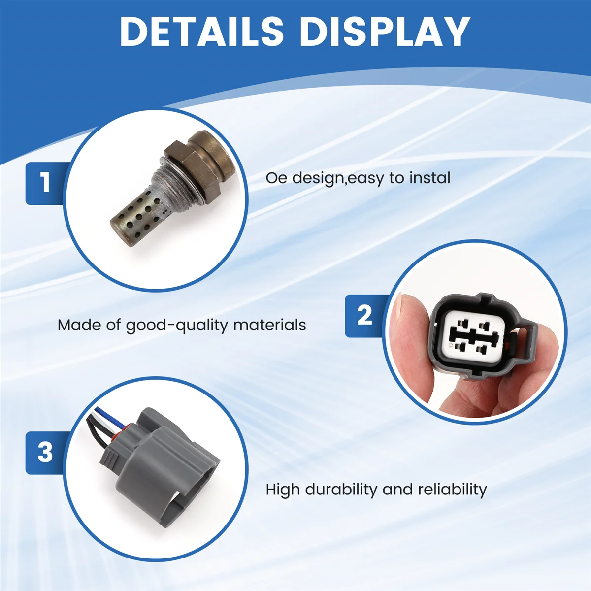 Нижний датчик кислорода 36532-PLD-003 36532PLD013 для Honda Civic VII седан (ES ET) 1.4 I (ES4) 2000-2005 гг.