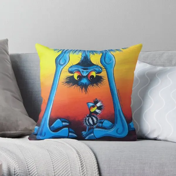 

Наволочка квадратная декоративная мягкая, с принтом