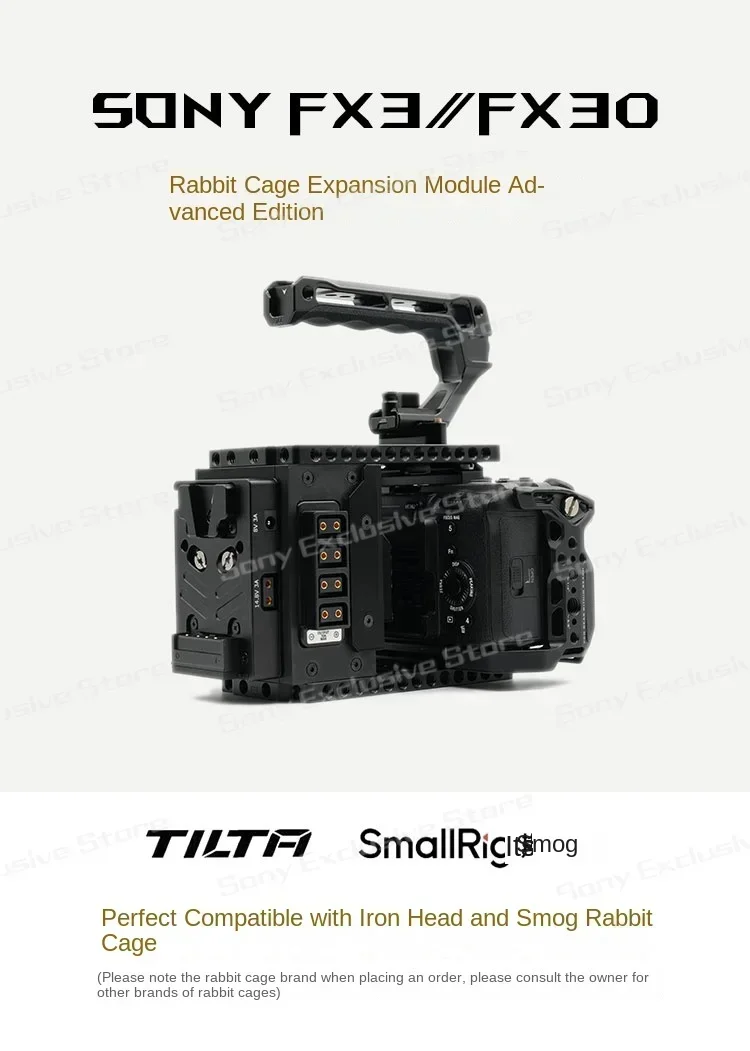 Fusionrig For Sony FX3/Fx30 Rabbit Cage Expansion Module Advanced Cineback