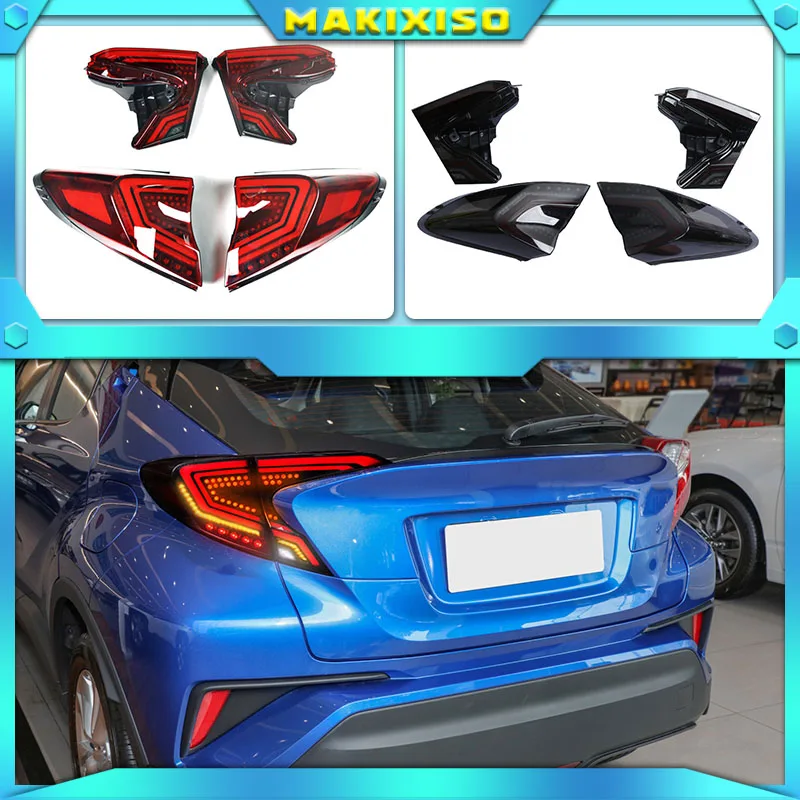 

Автостайлинг, задние фонари для Toyota CH-R CHR 2016-2020, светодиодные задние фонари, противотуманные фары, задние фонари DRL + тормоз + парковка + Сигнал...