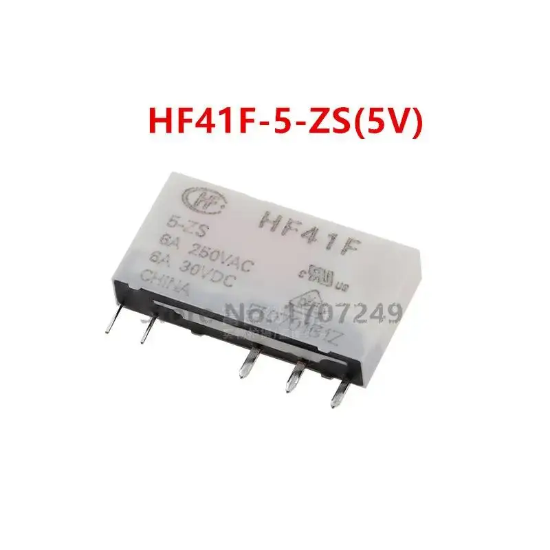 10 шт. новое реле ВЧ HF41F-5-ZS 41F-1Z-C2-1 HF41F-24-ZS HF41F 5 В 12 24 HF41F-12-ZS ZS Pin Ultra 6A тонкое мощности
