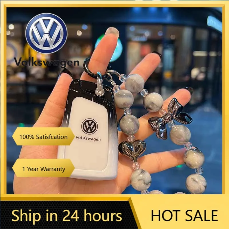 Фото Новый чехол для ключей от автомобиля 2026, чехол для VW Volkswagen Golf 7 MK7 Tiguan MK2 для Seat Ateca Leon FR Ibiza для Skoda Oct №2