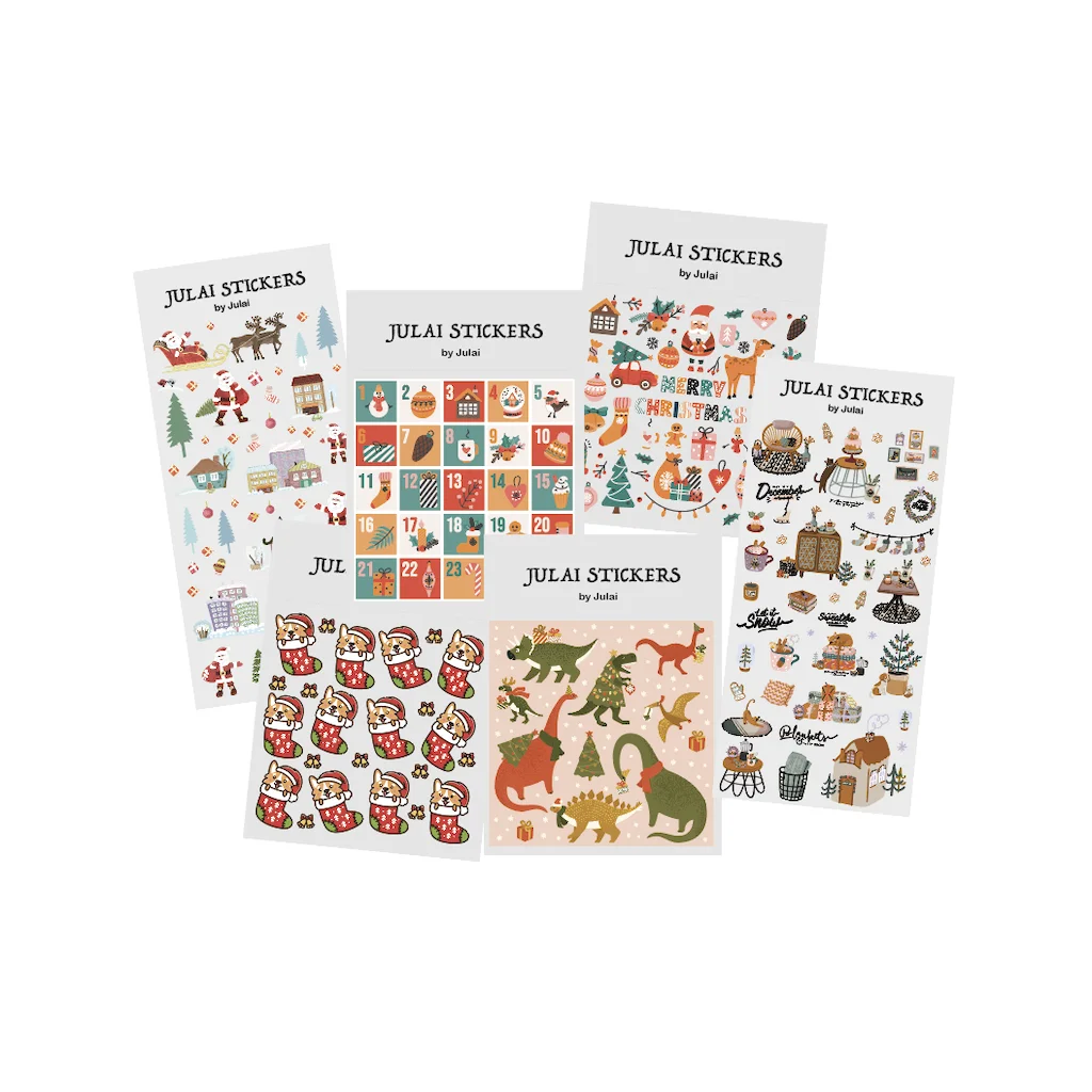 

Cute Stickers - Christmas Collection /Winter Stickers, Journal Stickers, Planner Stickers,Scrapbook Stickers,Christmas Stickers