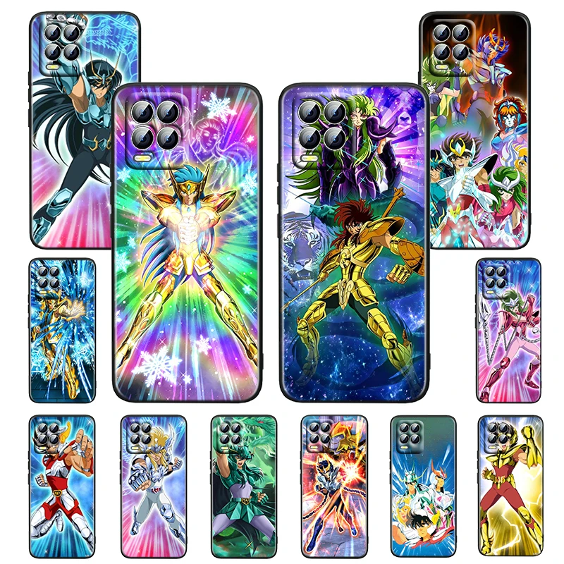 

Anime Saint Seiya boys For OPPO Realme GT Neo Master Edition 9i 8 7 Pro C21 Narzo 30 Soft Silicone Black Phone Case Fundas Cover