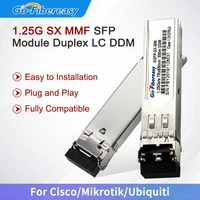 sfp switch module 1g mini gbic sfp transceiver module 1000base sx multimode lc ddm 550m for ciscomikrotik fiber switch module