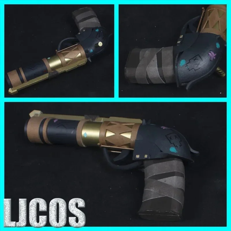 Новый реквизит для оружия 2025 BaoBao Vi Sister пистолет косплея Jinx синие парики Хэллоуина