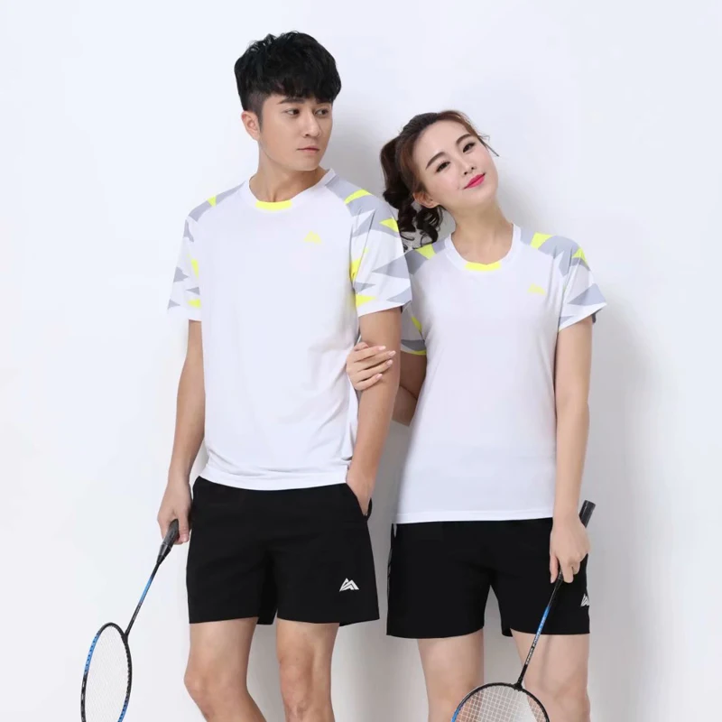 

Badminton Shirts World Champion Team Tournament Apparel Breathable Quick Dry Men Women Training Sportswear Suit