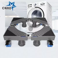 movable refrigerator floor trolley fridge stand washing machine holder 4 strong feet mobile stand with brake wheel 500kg