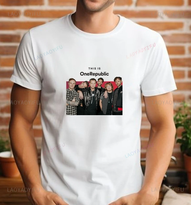 Хлопковая футболка laoyaoyifu OneRepublic Band