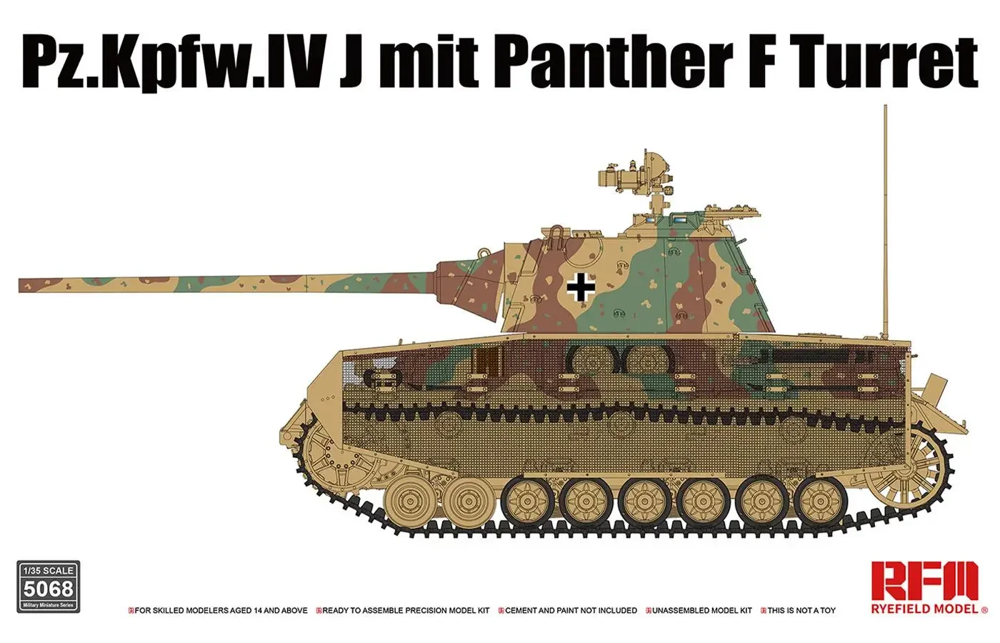 Фото RYEFIELD RM-5068 Pz.Kpfw.IV J mit Panther F Turret №1