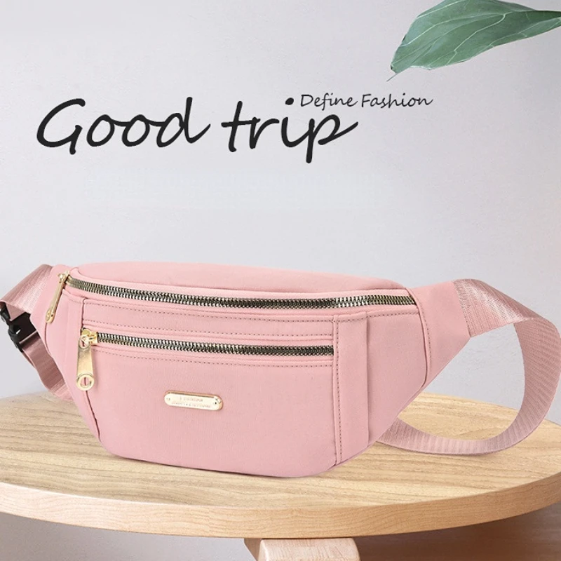 

Нагрудная сумка-мессенджер из ткани Оксфорд для женщин, повседневная многофункциональная роскошная женская наружная Спортивная поясная сумочка