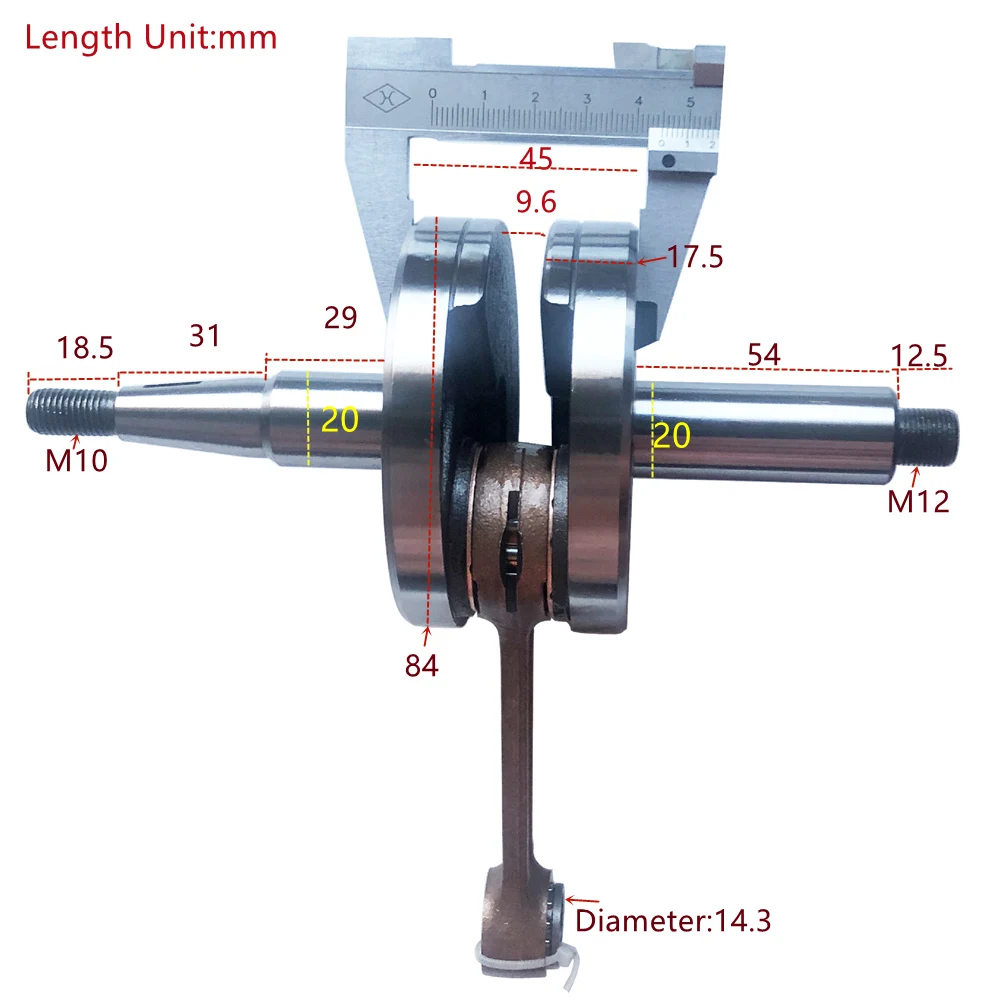 Коленчатый вал в сборе для Yamaha YZ85 YZ 85 запчасти двигателя мотоцикла - купить по
