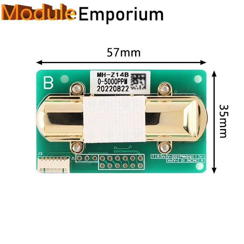 

MH Z14 Serial UART PWM Output CO2 Monitor 0-5000ppm MH-Z14B NDIR Infrared CO2 Sensor MH-Z14 Carbon Dioxide Gas CO2 Sensor Module