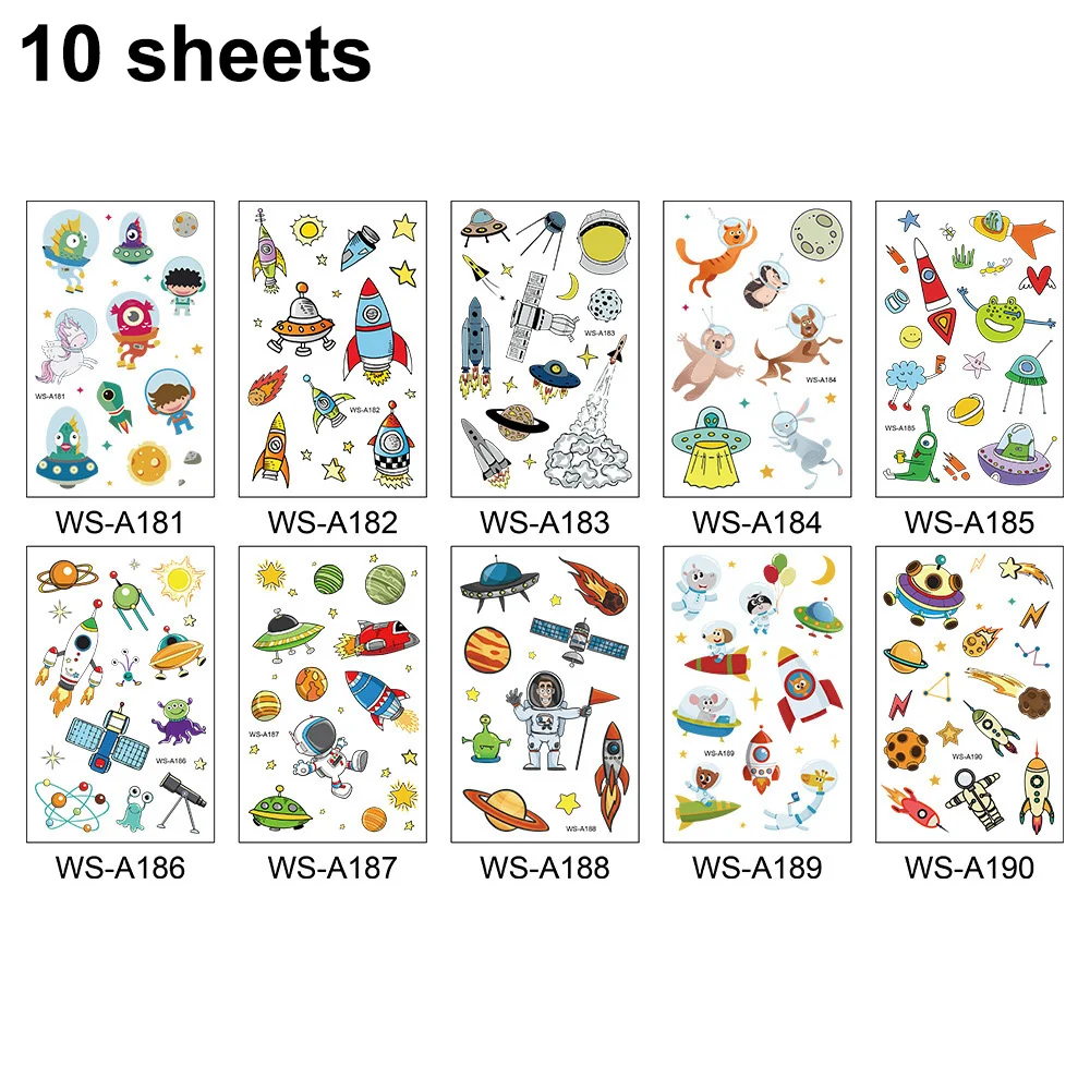 

Временные тату с планетами для детей