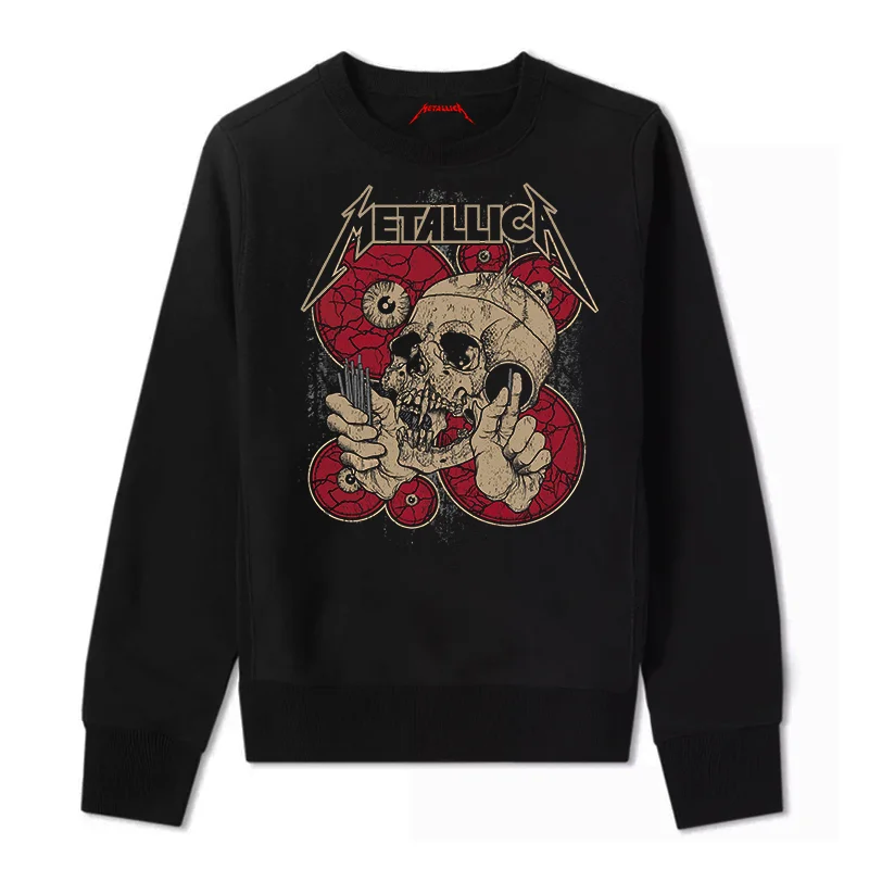 

Testament Retro Men/women Long Sleeve Sweatshirts Pullovers Skull Printed Harajuku Streetwear Hip Hop Hoody Tops