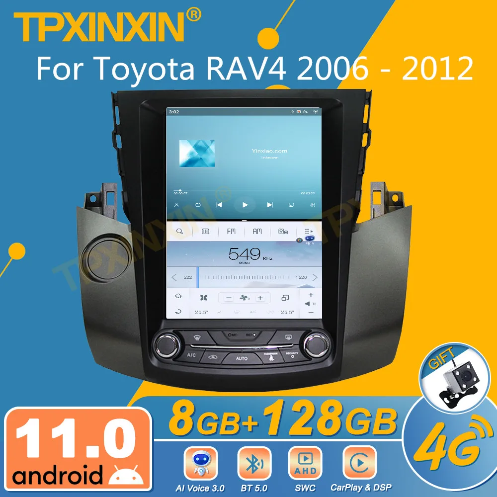 

Автомагнитола для Toyota RAV4 2006-2012, Android, экран Tesla, 2Din стереоприемник, Авторадио, мультимедийный плеер, головное устройство с GPS Навигатором